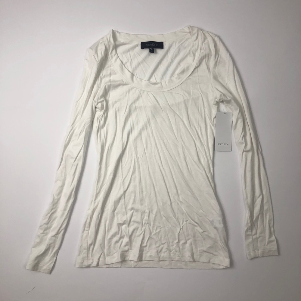 Karen Kane Long Sleeve In White/Cream Size XS NWT